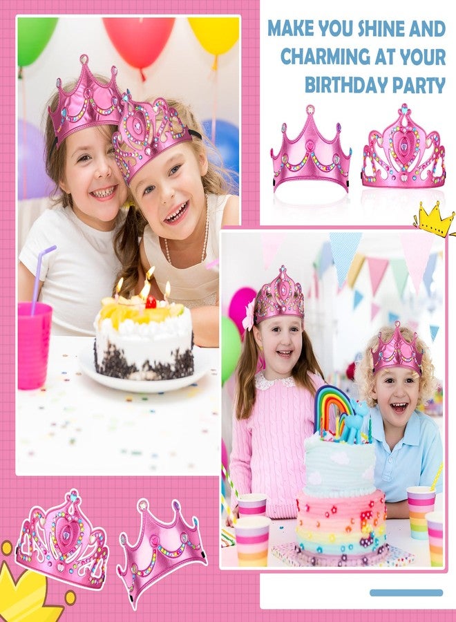 Yaomiao 44 Pcs Foam Crowns Set for Kids Princess Tiaras Crowns Diamond Sticker Making Kits Kids' Family Classroom School Birthday Party Supplies (Sweet Style) - Image 4