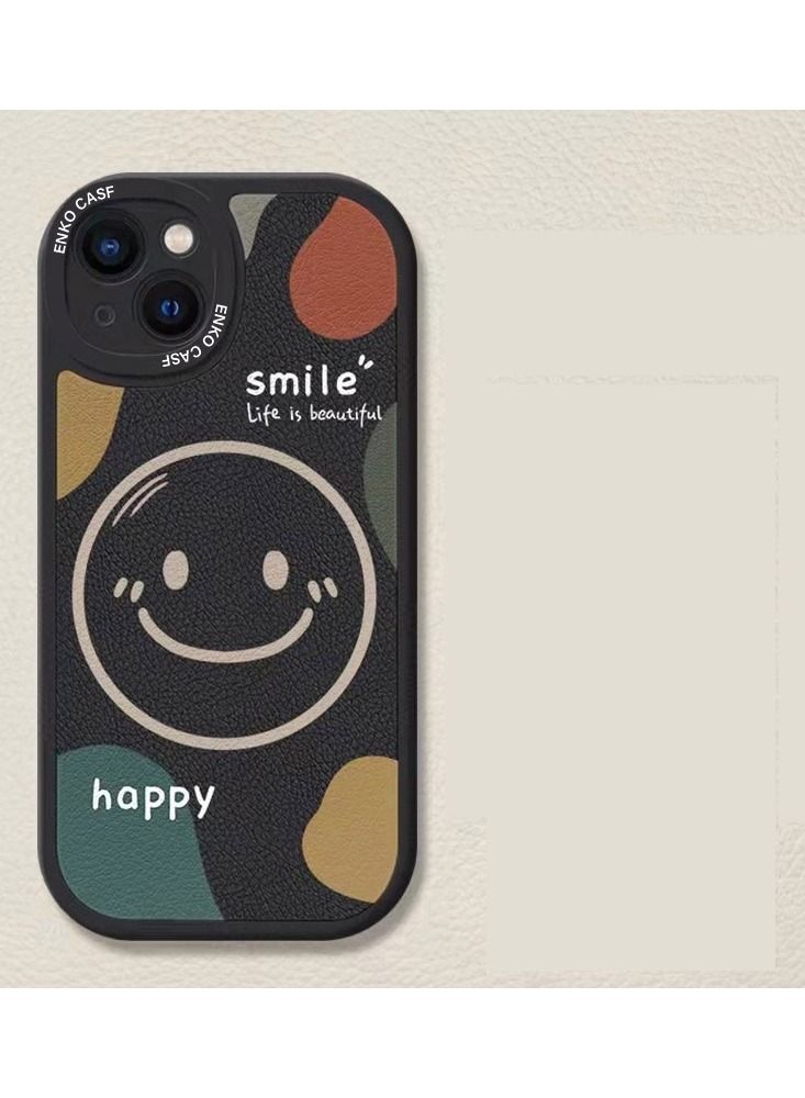 Loquat Back Cover Printed Leather Protective Mobile Phone Case for iPhone