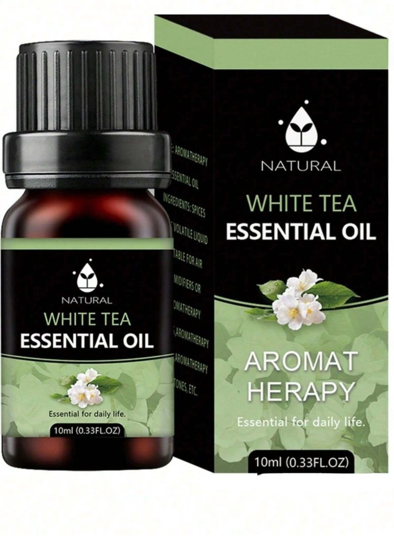 Essential Oil With White Tea Scent 10ml -  Refreshing Aromatherapy Oil for Relaxation And Air Diffusers