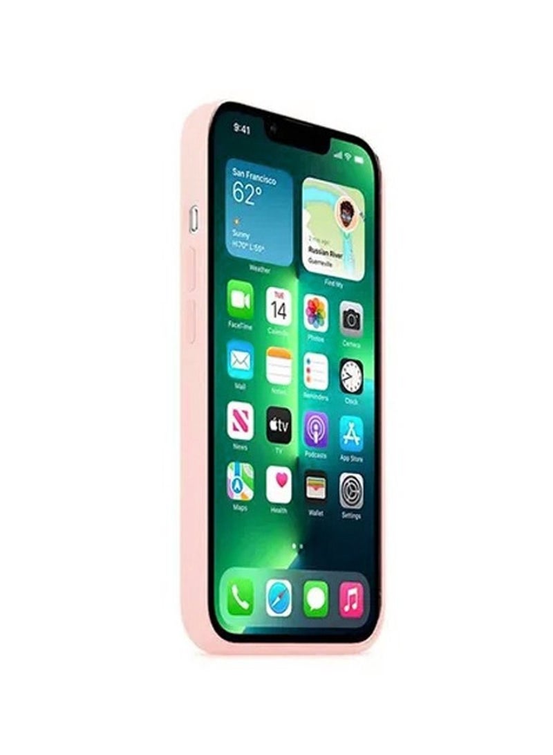 Liquid Silicone Case Protector Compatible with iPhone 14 (6.1 inch), Silky-Soft Touch Full Body Protection Shockproof Cover Case with Soft Microfiber Lining - Pink - Image 2