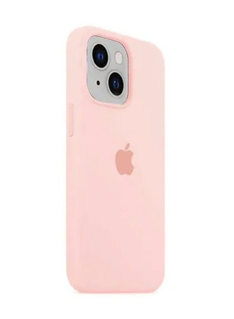 Liquid Silicone Case Protector Compatible with iPhone 14 (6.1 inch), Silky-Soft Touch Full Body Protection Shockproof Cover Case with Soft Microfiber Lining - Pink - Image 3
