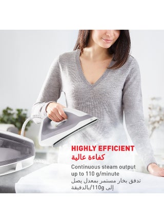 مكواة بخار تيفال إكسبريس أوبتيمال | بخار قوي | مضخة 5.3 بار | 250 جرام/دقيقة | تعزيز البخار | إطار فائق الصغر | تقنية إزالة الترسبات | قاعدة إكسبريس جلايد - view 3