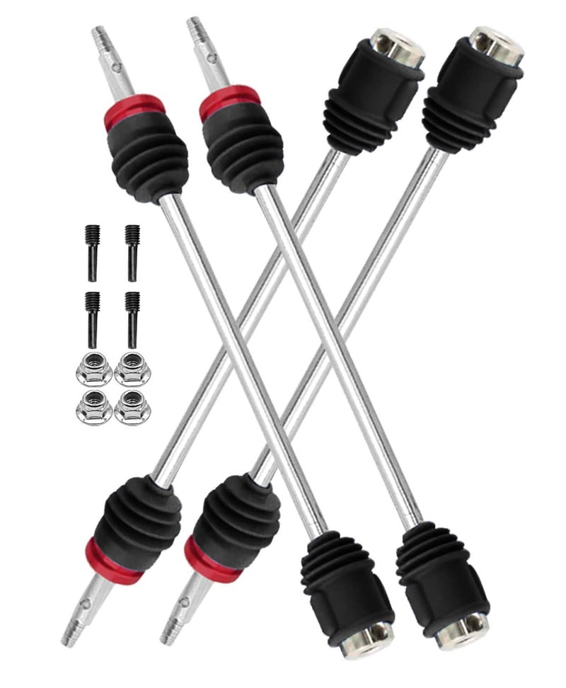 ARRCat Drive Shaft CVD Upgrades Parts for 110 TMaxxEMaxxRevo4PCS Front Rear 45 Steel Axles Driveshafts HopupReplace 5451RBlack - Image 3
