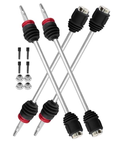 ARRCat Drive Shaft CVD Upgrades Parts for 110 TMaxxEMaxxRevo4PCS Front Rear 45 Steel Axles Driveshafts HopupReplace 5451RBlack - Image 1