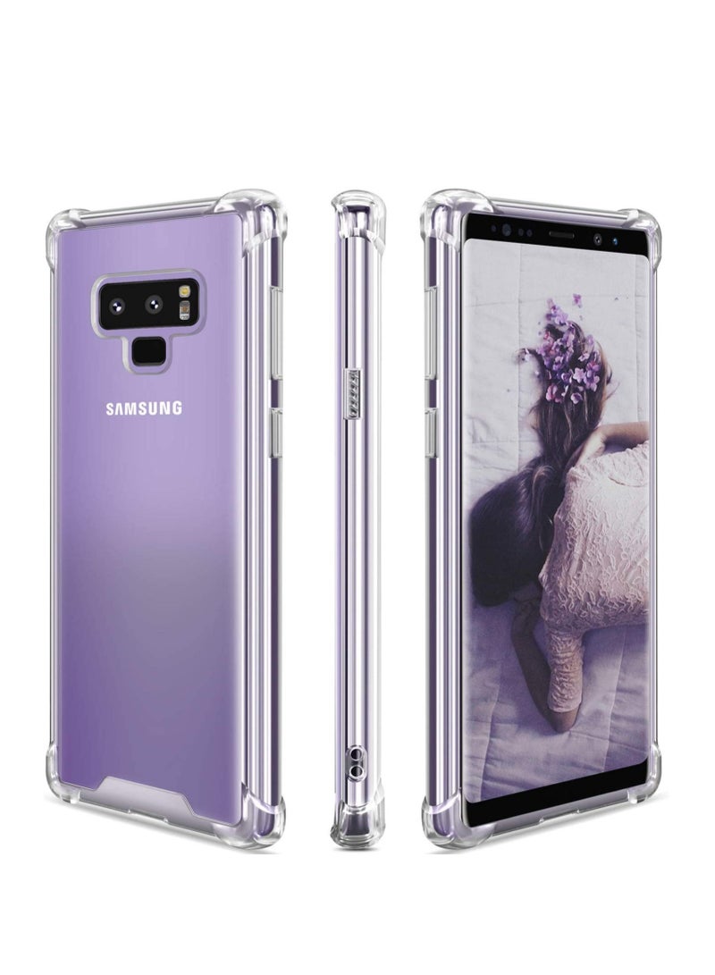DUSALA Samsung Galaxy Note 9 Case Clear Note 9 Case Shockproof TPU Bumper Cases Non Slip Scratch Resistant PC Hard Back Protective Case Cover for Galaxy Note 9 - Image 1