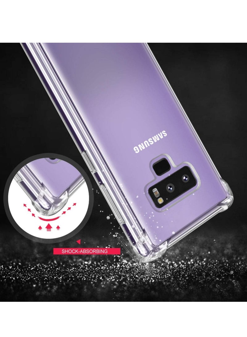 DUSALA Samsung Galaxy Note 9 Case Clear Note 9 Case Shockproof TPU Bumper Cases Non Slip Scratch Resistant PC Hard Back Protective Case Cover for Galaxy Note 9 - Image 3