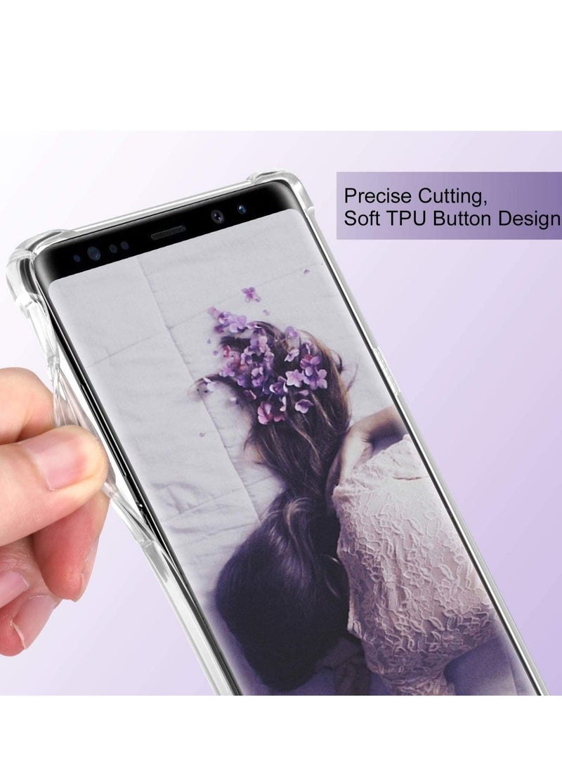 DUSALA Samsung Galaxy Note 9 Case Clear Note 9 Case Shockproof TPU Bumper Cases Non Slip Scratch Resistant PC Hard Back Protective Case Cover for Galaxy Note 9 - Image 4