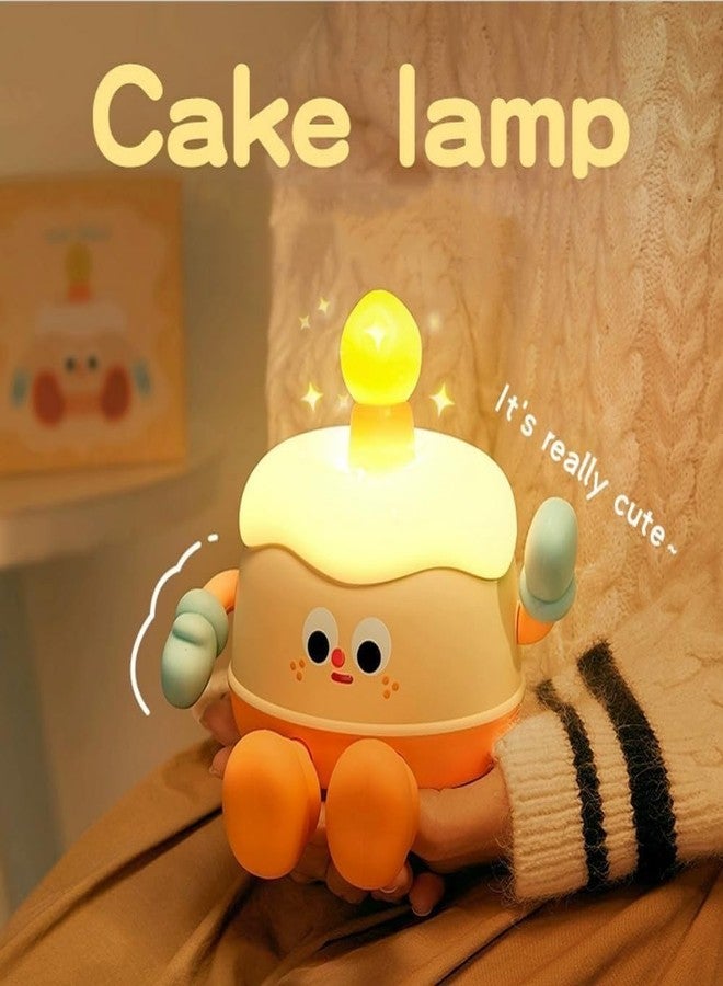 HAV CREATION Cute Birthday Cake Night Light for Kids - Silicone Nursery Lamp with Adjustable Brightness & Phone Holder - Baby Night Light for Christmas, Birthday, and Festival Gifts - Image 4