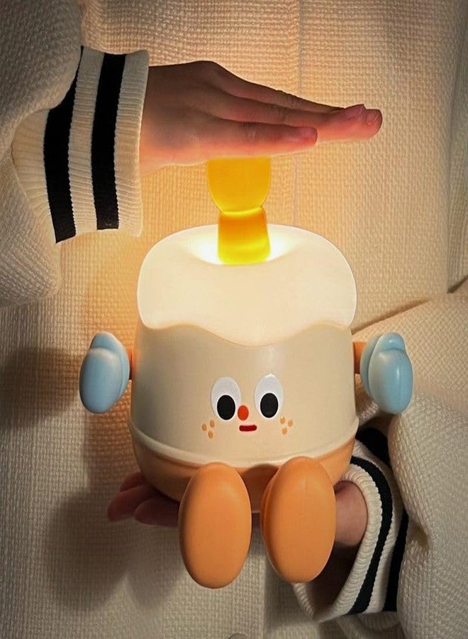 HAV CREATION Cute Birthday Cake Night Light for Kids - Silicone Nursery Lamp with Adjustable Brightness & Phone Holder - Baby Night Light for Christmas, Birthday, and Festival Gifts - Image 3