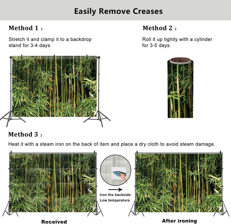YongFoto خلفية يونغ فوتو من الخيزران الأخضر 7x5 قدم منظر طبيعي لغابة الخيزران لتصوير الخلفيات لعيد الميلاد وحفلات الزفاف وزينة الجدران في غرفة المعيشة وسرير الأريكة وتلفزيون وديكورات الصور وورق الحائط وديكورات الاستوديو. - Image 4