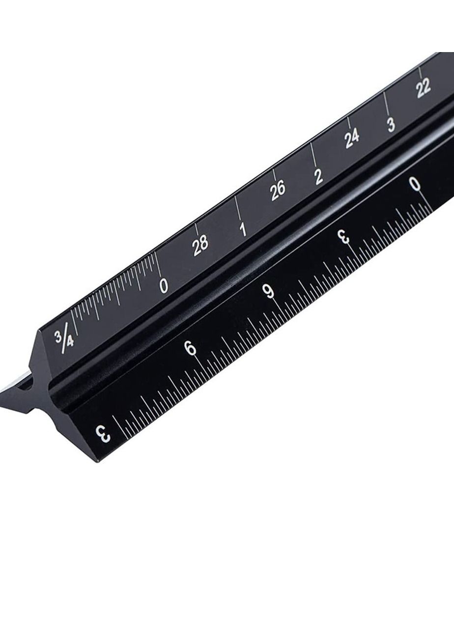 Sclar Ruler Generic Triangular Scale Ruler, Aluminum Alloy Architectural Design and ...