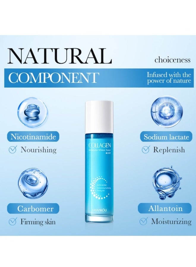 FAYANKOU 100ml Collagen Moisturize Whiten Toner Anti-Aging Moisturizing Toner - Image 4