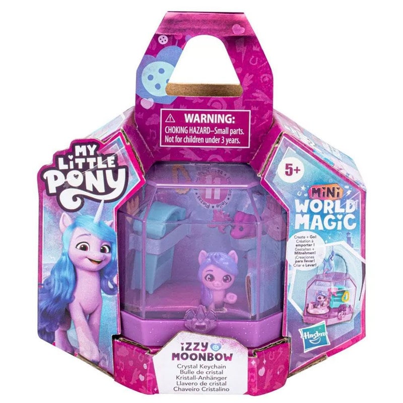 My Little Pony Mini World Magic Crystal Keychain Izzy Moonbow Toy - Portable Mini Playset, Pony, and Accessories For Kids Ages 5 and Up - Image 2