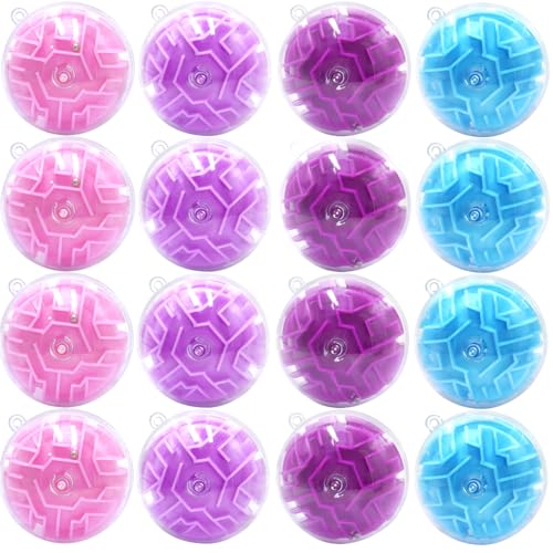Yomwet 24 Pack 3D Puzzle Maze Ball Toys Mini Puzzle Party Favors for Girls Fidget Game Toys School Rewards Classroom Prize for Students Birthday Party Decoration Easter Valentines Day Gifts Ages 610 - Image 1