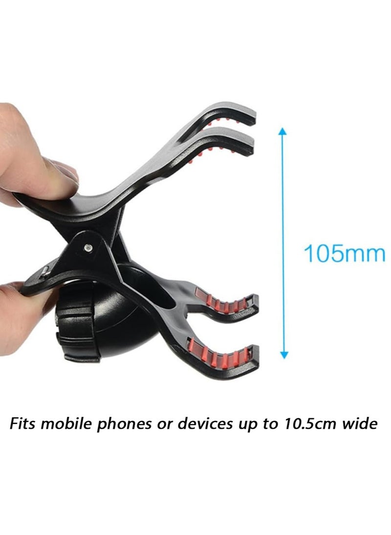 Mike Music - Microphone Stand and Mobile Phone Stand 2-in-1 Stand Microphone Mobile Desktop Holder for Live Broadcasting, Podcasting, Recording Equipment Bracket - Image 1