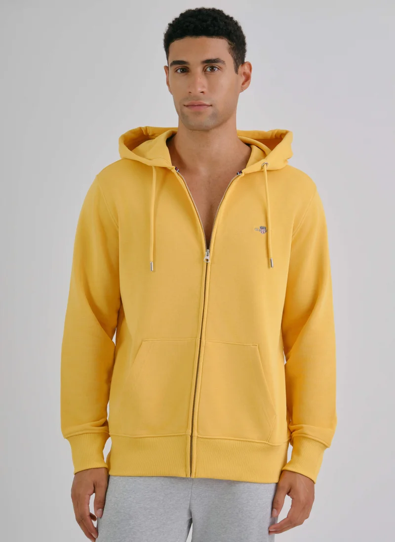 غانت Gant Regular Fit Shield Full Zip Hoodie