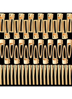 Y&D Large Creation Space, Hair Clips for Silicone Resin Molds, 3 Patterns Gold Metal Barrettes, Making Acrylic Clips, DIY Epoxy Barrettes Girls and Women  - Image 1