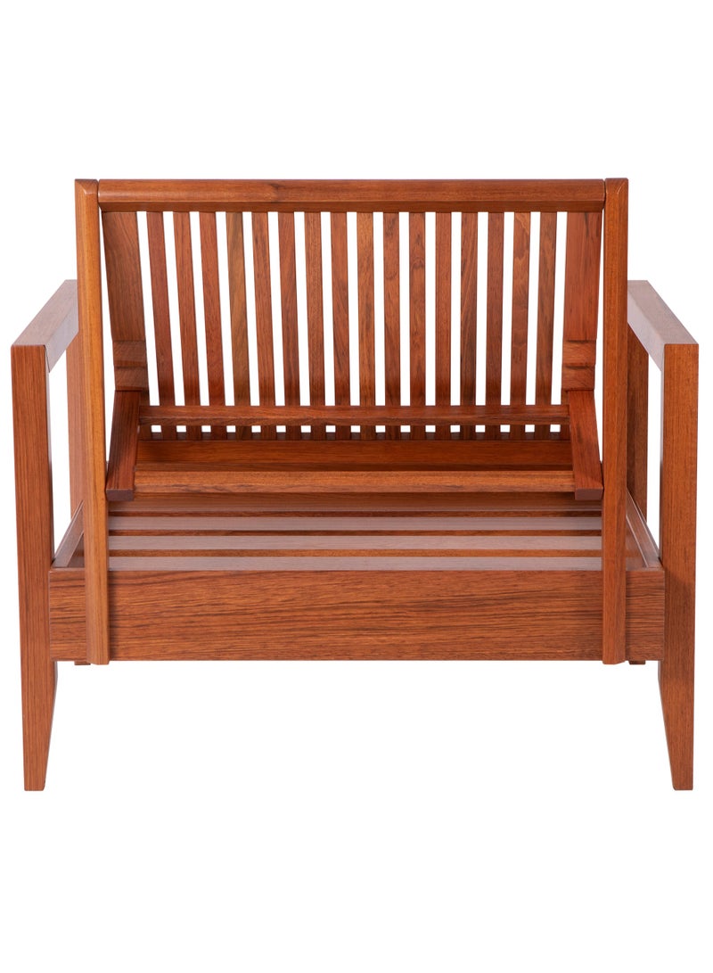 TRAMONTINA Since 1911,Made in Brazil- Mood Armchair in FSC Certified Brazilian JatobÃ¡ Wood With High Armrests - Image 3