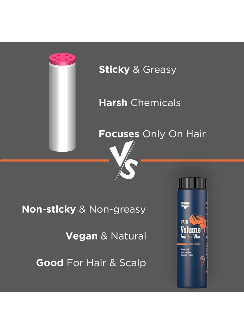 Beardhood Hair Volumizing Powder | 10g | Hair Powder for Men, Hair Wax Powder, Strong Hold, Matte Finish Styling Natural & Zero Toxin Styling Powder for All Types, Vegan, Non-Oily & Greasy Look - Image 5