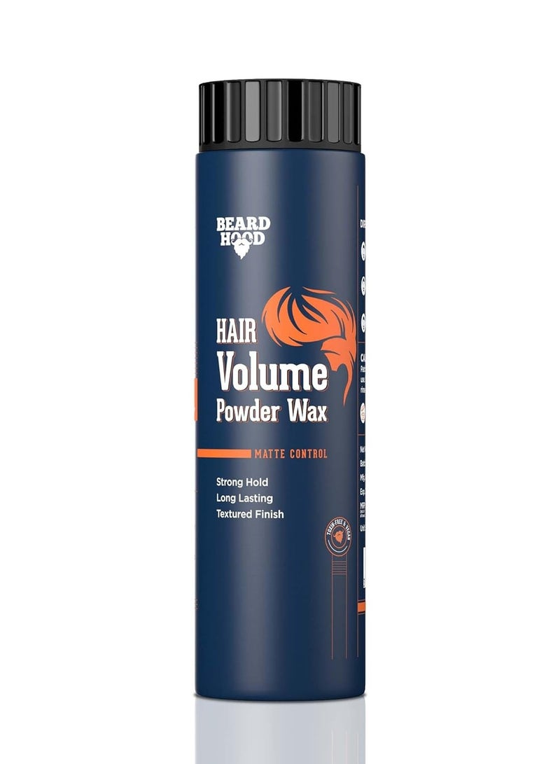 Beardhood Hair Volumizing Powder | 10g | Hair Powder for Men, Hair Wax Powder, Strong Hold, Matte Finish Styling Natural & Zero Toxin Styling Powder for All Types, Vegan, Non-Oily & Greasy Look - Image 1
