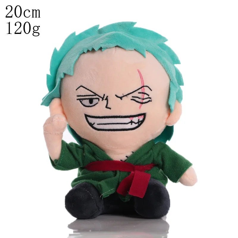 Y&D In Stock 20cm One Piece Luffy and Zoro Plush Toys – Super Soft PP Cotton Filled Stuffed Animals, 3 Designs - Image 1