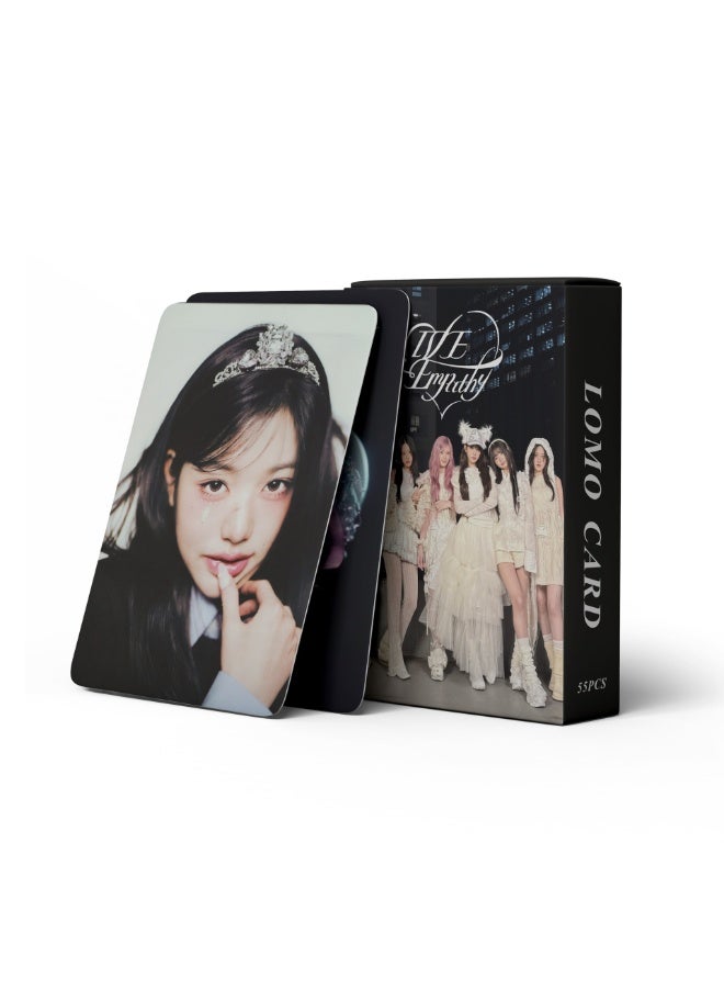 NIBEMINENT 55 Pcs Kpop IVE EMPATHY Lomo Cards Card For Fans Collection Gifts - Image 1
