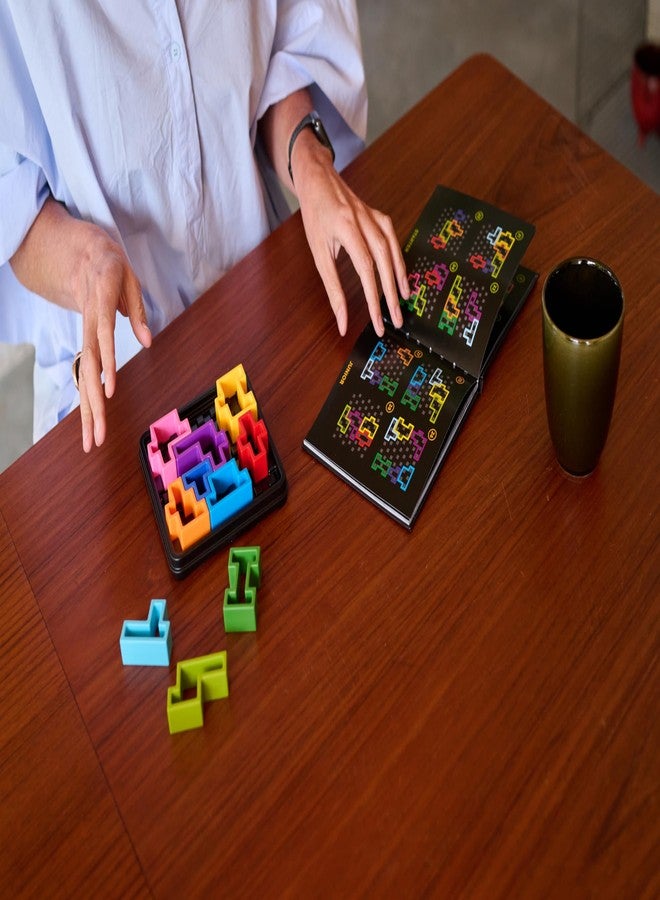SmartGames IQ Deluxe: Square - The New IQ Series for Ages 14 - Adult with 120 Challenges Featuring a Larger Display and Travel Case - Image 4