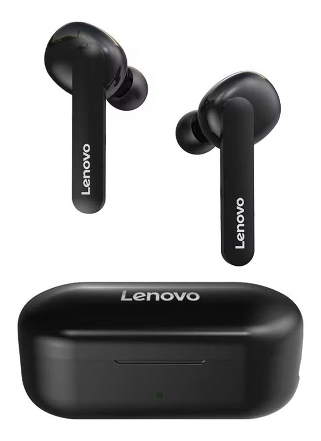 HT28 TWS True Wireless Stereo Bluetooth Earbuds Sweatproof Touch Control With Mic Black