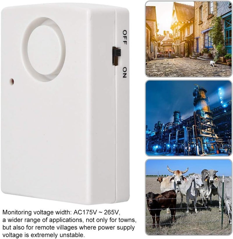 klarako Power Failure Detector, Automatic Power Failure Alarm, Led High-decibel Alarm, Wire Anti-theft Detector, Suitable For Home, Factory, Power Station - Image 3