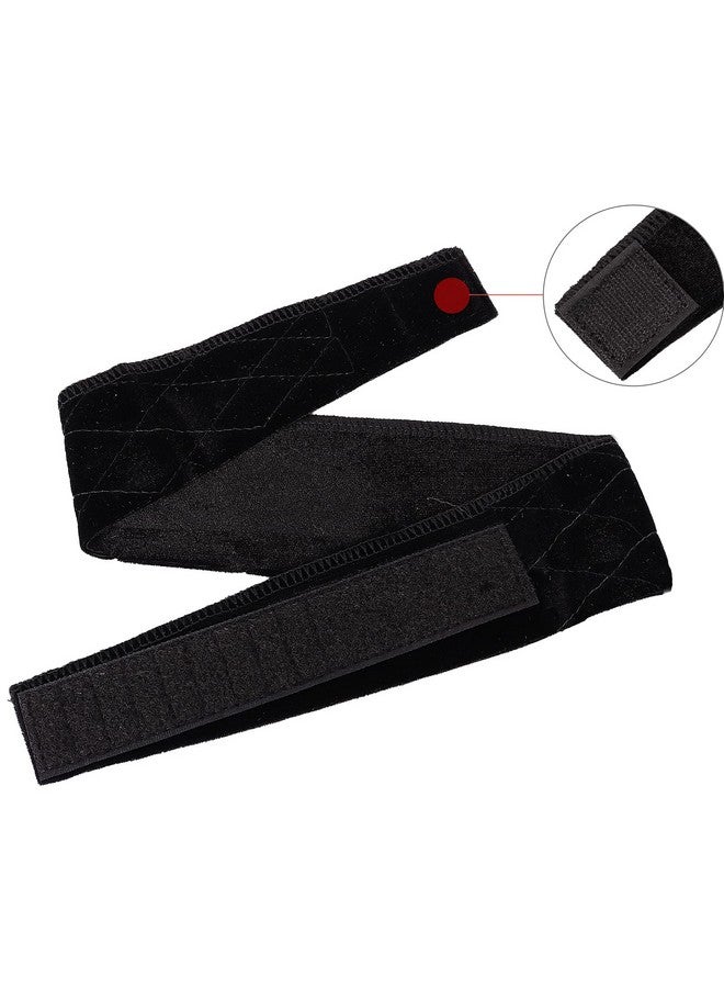 MapofBeauty MapofBeauty 2 Pack Adjustable Velvet Wig Grip Wig Band No Slip Head Hair Bands Flexible Headband (Black)  - Image 3