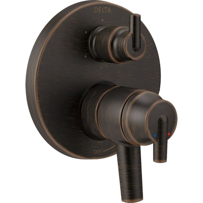 Delta Faucet Trinsic 17 Series 6-Setting Integrated Diverter Valve Trim Kit, Brushed Nickel Diverter Valve Trim Kit, Shower Trim Kit, Stainless T27959-Ss (Valve Not Included) - Image 2
