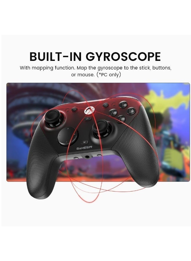 جيم سير وحدة تحكم GameSir G7 Pro سلكية لأجهزة Xbox Series X|S و Xbox One، ووحدة تحكم لاسلكية لأجهزة الكمبيوتر الشخصية وأجهزة Android مزودة بعصي TMR، ومحفزات تناظرية تعمل بتقنية Hall Effect، ومعدل استجابة 1000 هرتز، ومقبس صوت 3.5 ملم - أسود - Image 5
