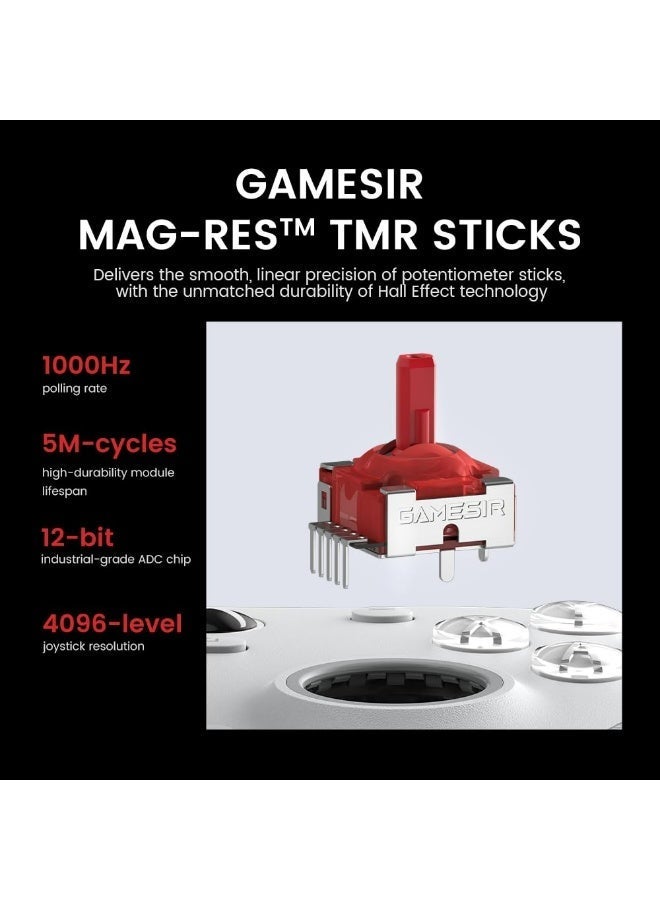 جيم سير وحدة تحكم GameSir G7 Pro سلكية لأجهزة Xbox Series X|S و Xbox One، ووحدة تحكم لاسلكية لأجهزة الكمبيوتر الشخصية وأجهزة Android مزودة بعصي TMR، ومحفزات تناظرية تعمل بتقنية Hall Effect، ومعدل استجابة 1000 هرتز، ومقبس صوت 3.5 ملم - أسود - Image 3