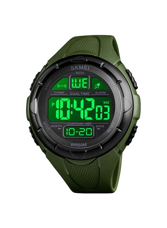 Men's 1656 Dual Time Digital Relojes Deportivos Sport Watch - Image 1