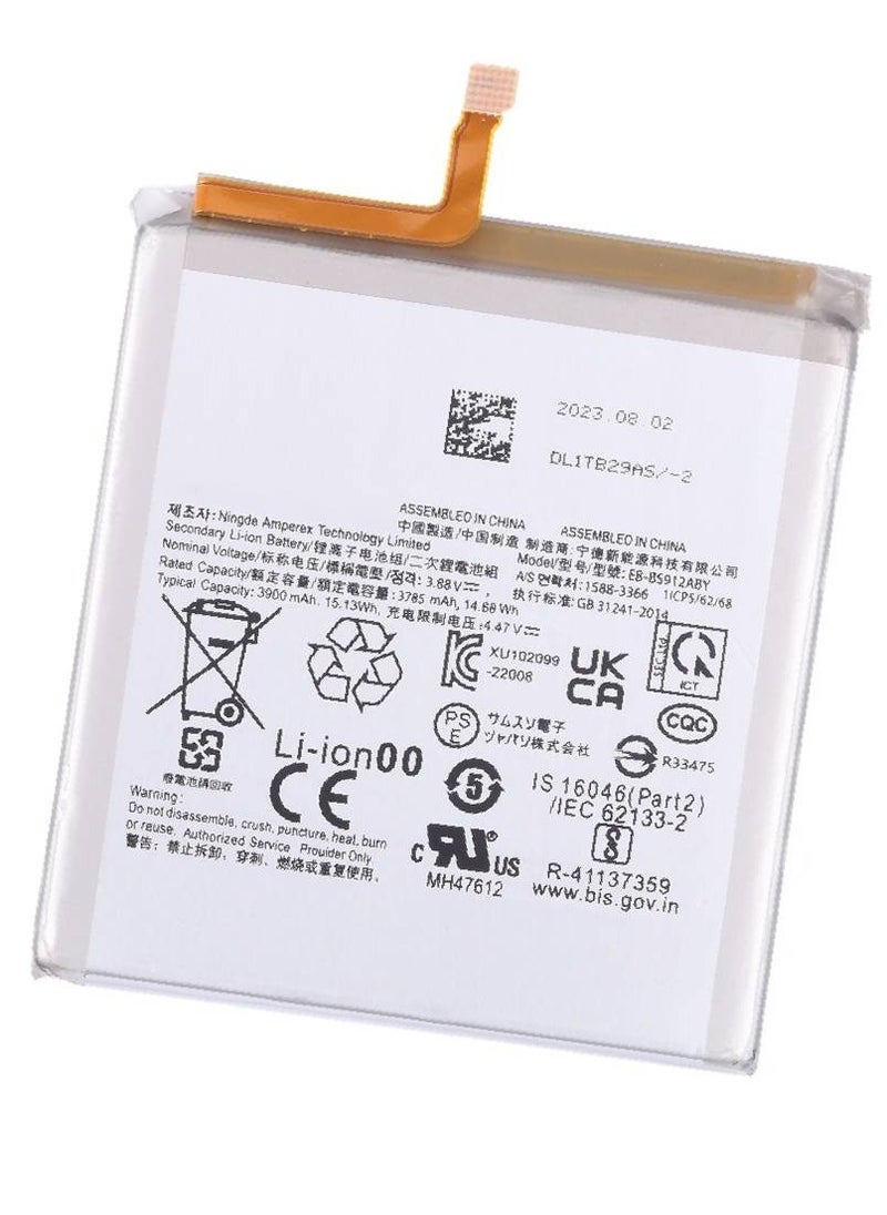 Replacement Internal Premium Battery Compatible for Samsung Galaxy S23 5G – High-Capacity Li-ion Battery for Extended Battery Life, Reliable Performance, Easy Installation, Fix Battery Drain Issues