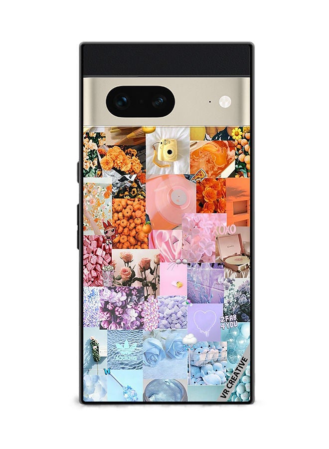 VR CREATIVE Protective Case Cover For Google Pixel 7 Good Vibes Photo Colleges Design Multicolour - Image 1