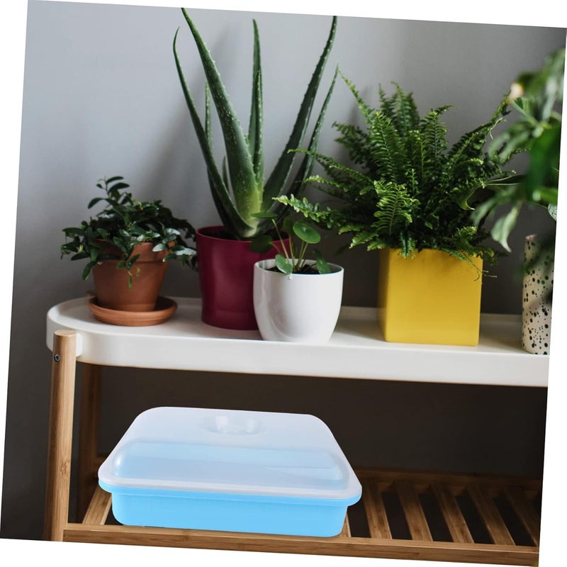 woobles Kitchen Kit with Plant Starters Storage Cat Soilless Hydroponic Seedling Home Mung Microgreens Starting Pot Trays Propagator Lids Planting Grass Germination Sprouter Germinatio - Image 4