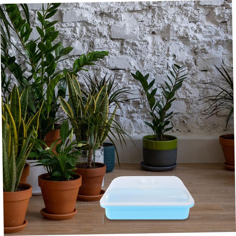woobles Kitchen Kit with Plant Starters Storage Cat Soilless Hydroponic Seedling Home Mung Microgreens Starting Pot Trays Propagator Lids Planting Grass Germination Sprouter Germinatio - Image 3
