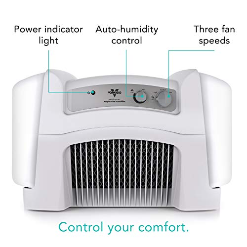 Vornado Evap40 4-Gallon Evaporative Humidifier, Adjustable Humidistat, 3 Speed Settings, Coverage up to 1,000 sqft, 4-Gallon Output (24 Hrs), Dual Tank, Perfect for Home, Bedroom, and Large Spaces - Image 3