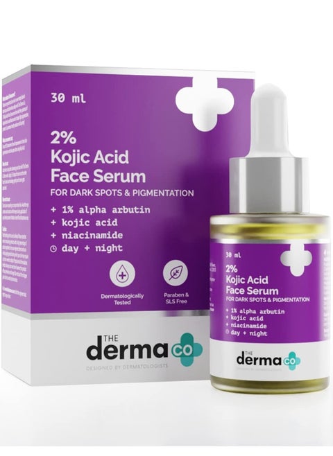 2% Kojic Acid Face Serum With 1% Alpha Arbutin & Niacinamide For Dark Spots & Pigmentation 30ml