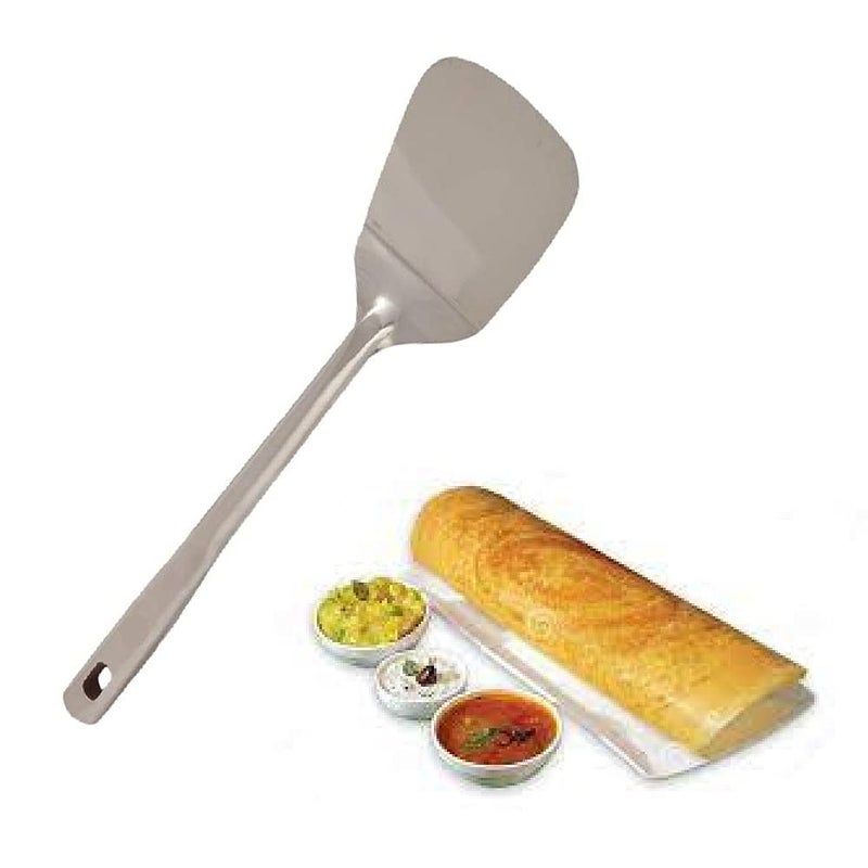 First Front Stainless Steel Cooking and Serving Rice Palta, Panja Rice Palta, Palta, Egg Palta with Chamcha, Kitchen Tools (Pack of 5) - Image 5