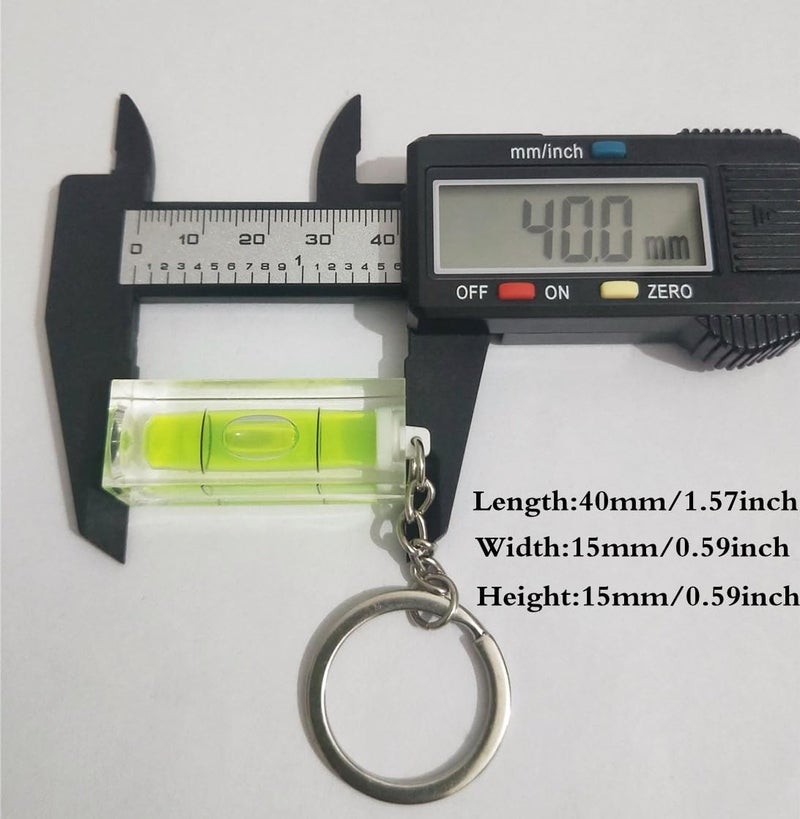 SIZIKJXGHWYI 3Pcs Keychain Spirit Bubble Level Mini Pocket Tool 15x15x40mm Spirit Levels Measuring Layout Tools - Image 5