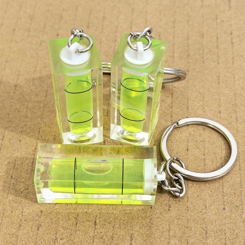 SIZIKJXGHWYI 3Pcs Keychain Spirit Bubble Level Mini Pocket Tool 15x15x40mm Spirit Levels Measuring Layout Tools - Image 4