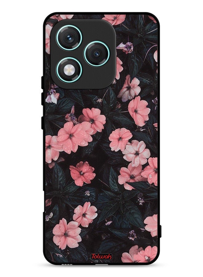 Tolwak Honor 400 Lite Protective Case Cover Peach Small Roses - Image 1
