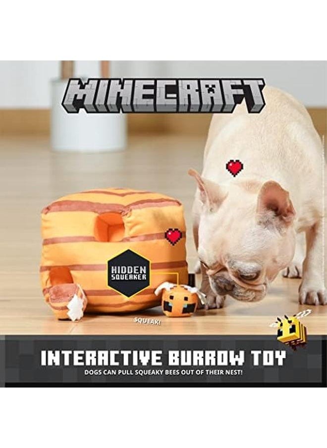 Generic For Pets 6 Bee Nest Burrow Style Puzzle Toy For Dogs With Crinkle Sound And Mini Bees Officially Licensed Mojang Studios Pet Products Gifts For Kids Who Love Video Games  - Image 3