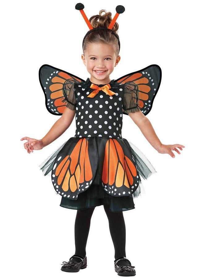 Seasons Beautiful Butterfly Pretend Play Costume, Orange  - Image 1