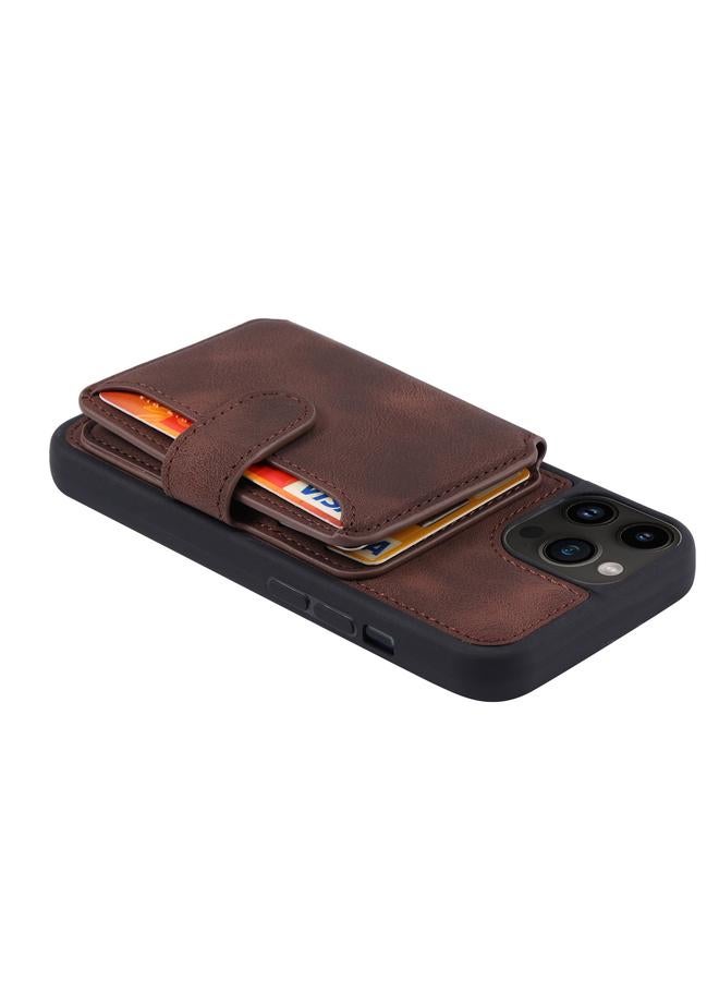 زبون جراب لهاتف iPhone 12 Pro Max Skin Feel Dream مضاد للسرقة ومضاد للصدمات وحقيبة بطاقات محمولة وحافظة هاتف - Image 5