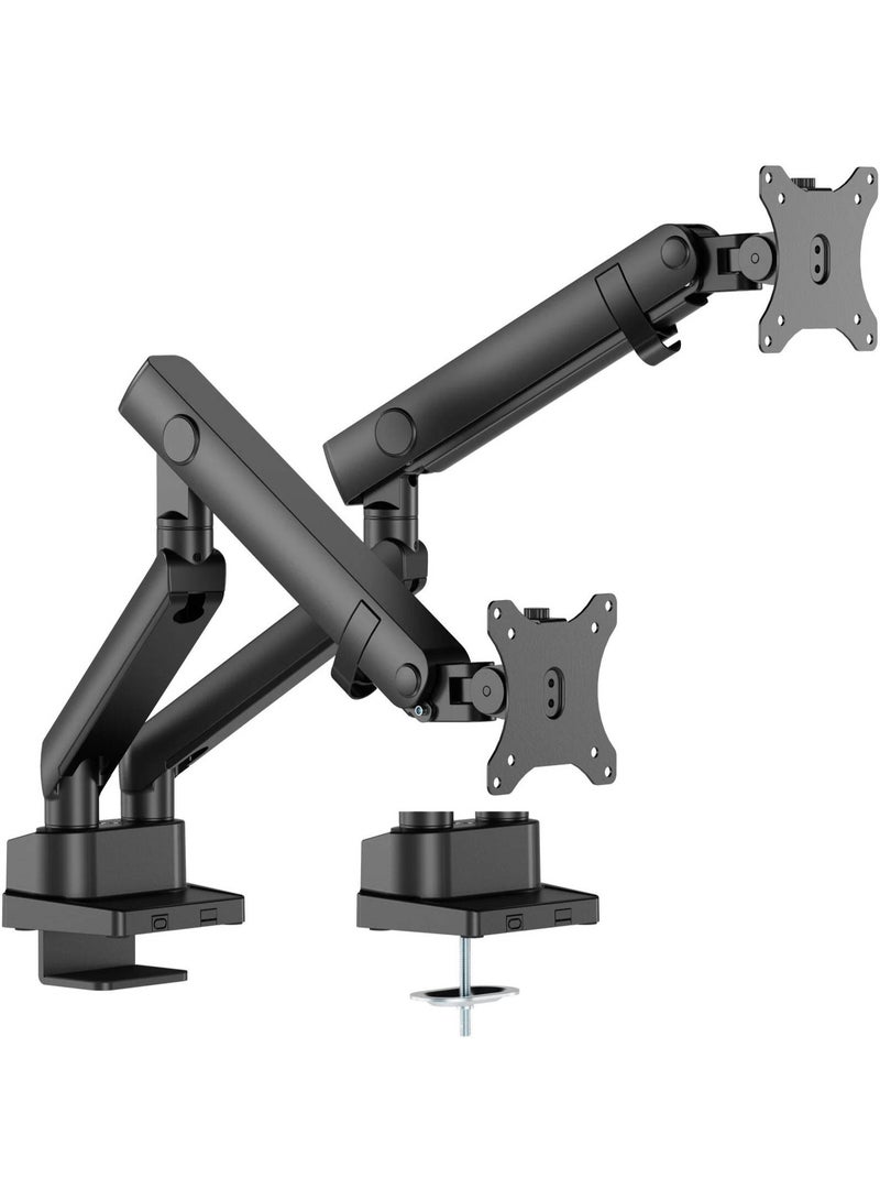 Twisted Minds Dual Screen Monitor Arm, 17"-35" Fit Screen, 2 to 12kg Weight Capacity Per Screen, Cable Management, Quick Release VESA Plate, 75x75 100x100 VESA Compatible, Matte Black | TM-84-C012 - Image 2