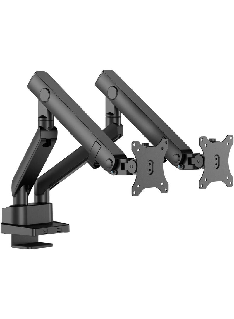 Twisted Minds Dual Screen Monitor Arm, 17"-35" Fit Screen, 2 to 12kg Weight Capacity Per Screen, Cable Management, Quick Release VESA Plate, 75x75 100x100 VESA Compatible, Matte Black | TM-84-C012 - Image 5