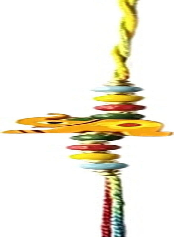KRISHNA Rakhi set for brother Wooden Orange Elephant pendal with Color Wooden Beads for Rakshabandhan for Men and Boys - Image 3